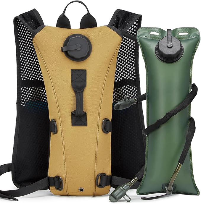 Running Hydration Vest Pack Tactical 3L Water Bladder Backpack Bag for Cycling Marathon Hiking Daypack Men & Women