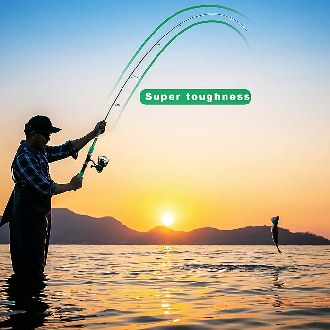 Fishing Rod Reel Full Kit Portable Travel Spinning Pole Reel Lure Carry Bag | Beginner Telescopic Fishing Rod Set 5.58FT/6.89FT Ultralight Pole Accessories Kit for Youth Adults Saltwater Freshwater