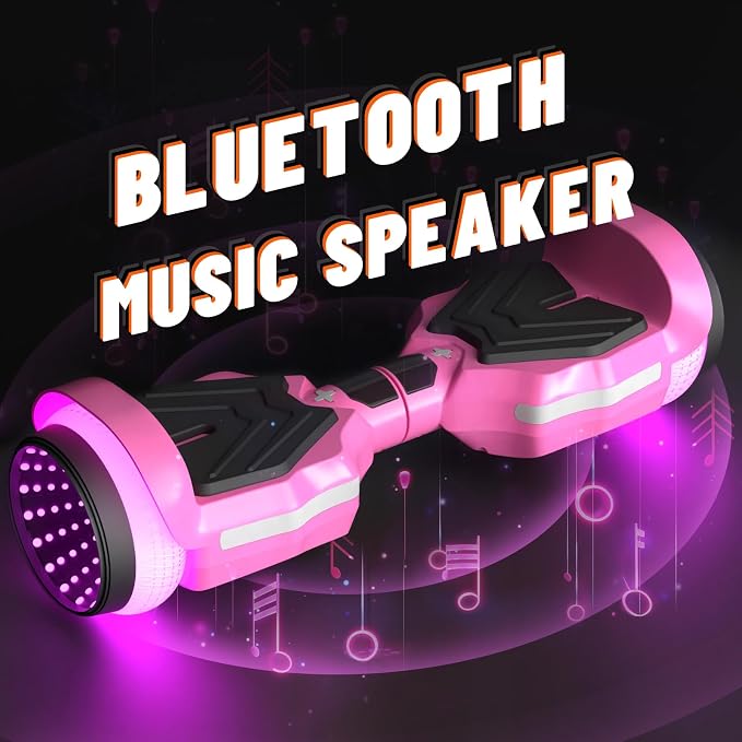 SIMATE Scooter, Colorful LED Light-Up Wheels, Bluetooth Speakers and APP, Dual 250W Motors, 8.5 mph Max Speed & 8.5 Miles Max Range, Gifts for Kids Adults Girls Boys