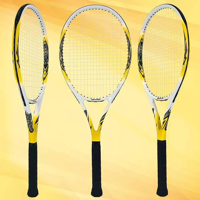 Senston 27 inch Tennis Racket for Adults 1 Pack Tennis Racket Set Tennis Overgrip, Vibration Damper