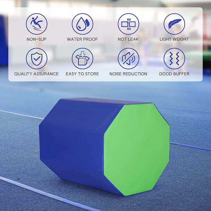 PayLessHere Octagon Tumbler Octagon Mat Gymnastics 24.4" x 25.6" Gymnastic Equipment Mat Tumbling Mats for Gymnastics Gym Fitness Home