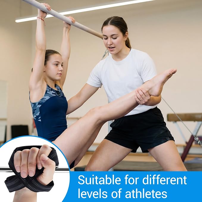 Soulchen 3 Pairs Gymnastics Straps for Strap Bar Swing Strap for Beginner & Athlete Wrist Support, 3 Different Size, Prevent Injury and Flyaway, Adjustable Safe Hand Grips for Training