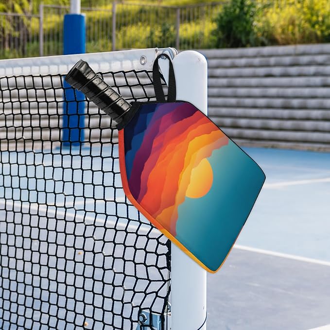 Stripe Design Pickleball Paddle Cover - Protective Polyester Sleeve for Paddles