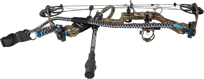 SUNYA Paracord Compound Bow Sling with V2 Upgraded Magnetic Connection System. Lightweight Hands Free Shoulder Carrying Sling for Bow Hunting, Field Archery and 3D