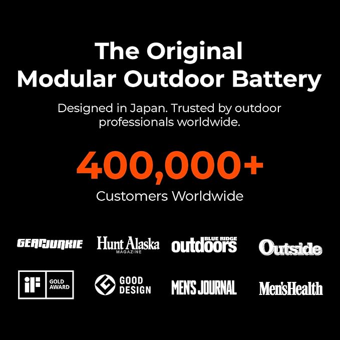ELECOM NESTOUT Rugged Power Bank, 10000mAh Outdoor Battery Charger, 20W USB-C Fast Charging PD, Waterproof IP67, Durable Shockproof, Battery Pack for iPhone Hiking Travel Camping (Orange, 10000mAh)