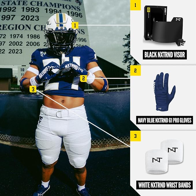 Nxtrnd G1 Pro Men's Football Gloves, Adult Sticky Receiver Gloves