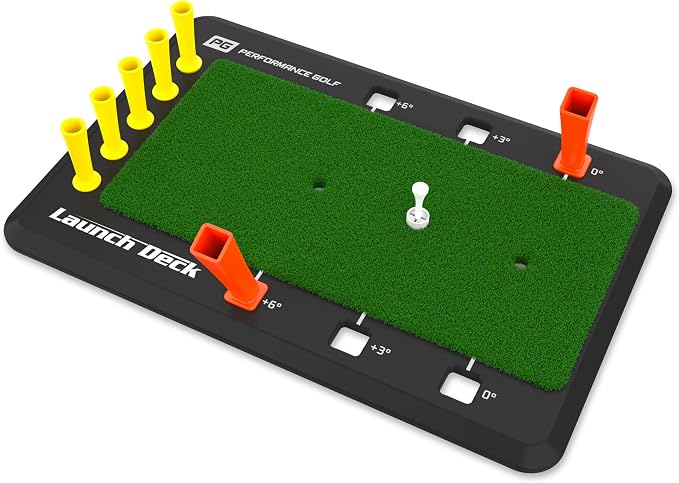 Performance Golf Launch Deck Golf Swing Trainer - Fix Your Slice I Swing Mastery Tool by Hank Haney I Instant Feedback