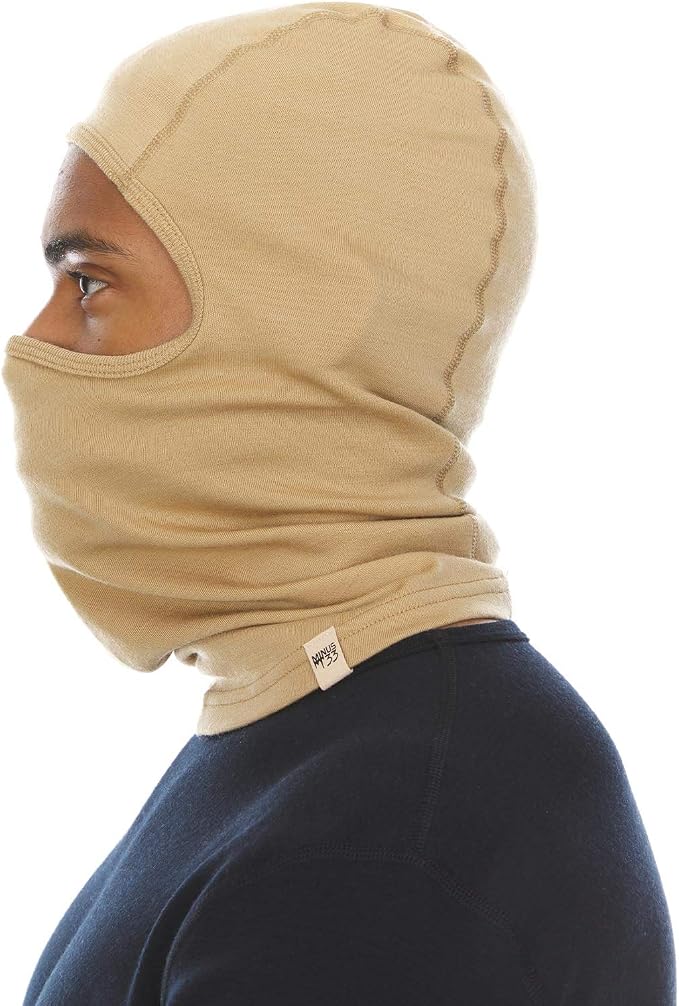100% Merino Wool Balaclava - Winter Ski Mask - Face Mask - Cold Weather Gear