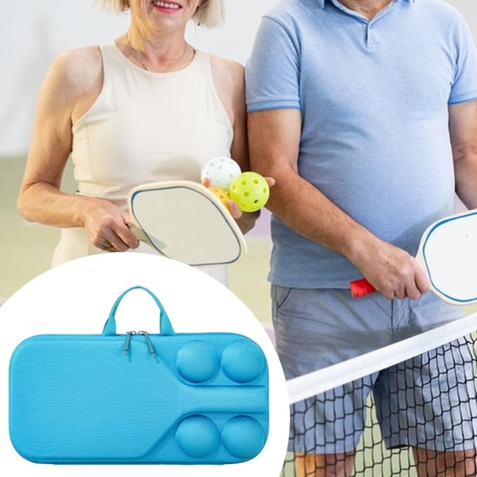 Hard Case Pickleball Racket Storage Bag with Handle for Outdoor Activities