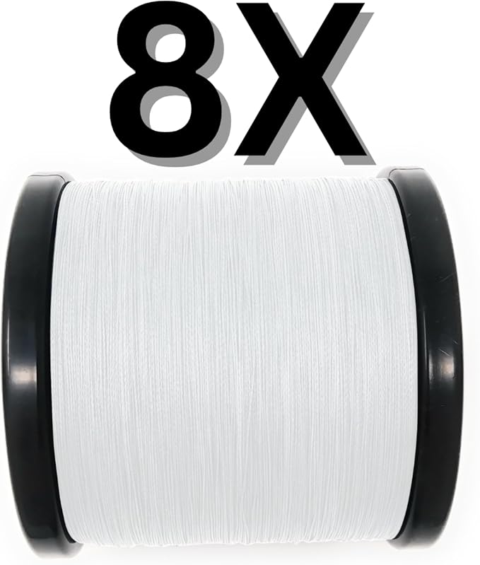 Reaction Tackle Braided Fishing Line - Pro Grade Power Performance for Saltwater or Freshwater Fish - Colored Fishing Line Braid for Extra Visibility