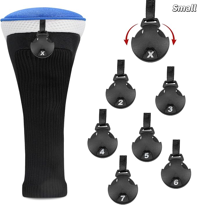 Wood Headcover Golf Club Covers Driver Headcovers Nylon Head Covers Designed to Fit All Woods - 3/4/5/6 Pack/Set Golf Accessories Suitable for Men and Women