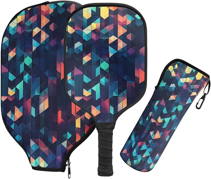 Pickleball Paddles Set 3PCS Pickleball Paddle Case Pickleball Racket Pickleball Bag Ideal for Beginners Gifts