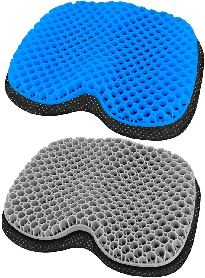 NEW-Vi Anti-Slip Kayak Seat Cushion - Waterproof Thicken Gel Boat Kayak Canoe Rowing Stadium Pad for Sit in Kayak Chair Kayak Accessories Equipment Gear for Fishing Kayak