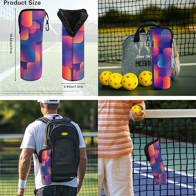 Pickleball Paddles Set 3PCS Pickleball Paddle Case Pickleball Racket Pickleball Bag Ideal for Beginners Gifts