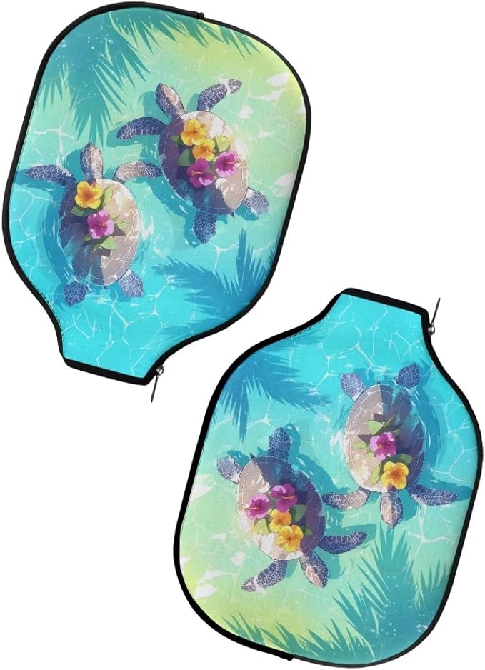 Blue Camo Corgi Pattern Print Pickleball Paddle Covers Only Paddles Holder Sleeve Fits Most Rackets