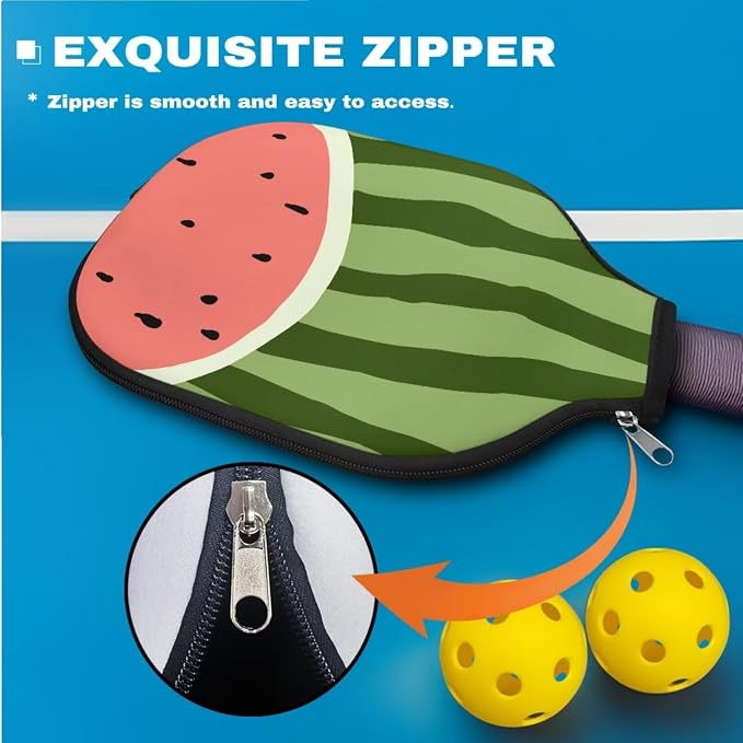Pickleball Paddle Covers, Durable Polyeste Paddle Cover,Anti-Drop Paddle Storage Bag