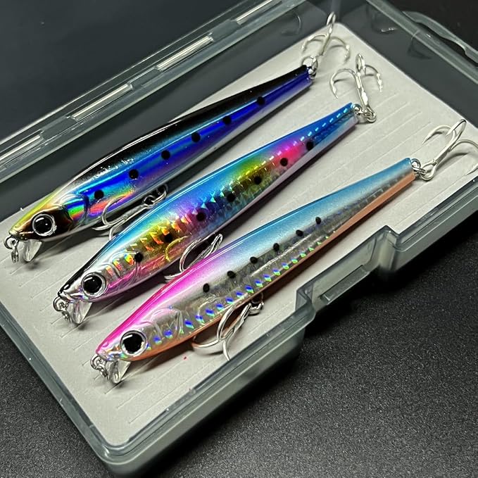 3pcs Boxed Premium Set Fishing Lure Long Cast Mino Ocean Lake Submersible Lure