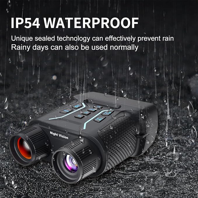 Night Vision Goggles & Night Vision Binoculars with Grip,4K UHD Video,36MP Image,4.5″HD Screen,8X Digital Zoom,400m Range–Perfect for Hunting,Camping&Wildlife Observation