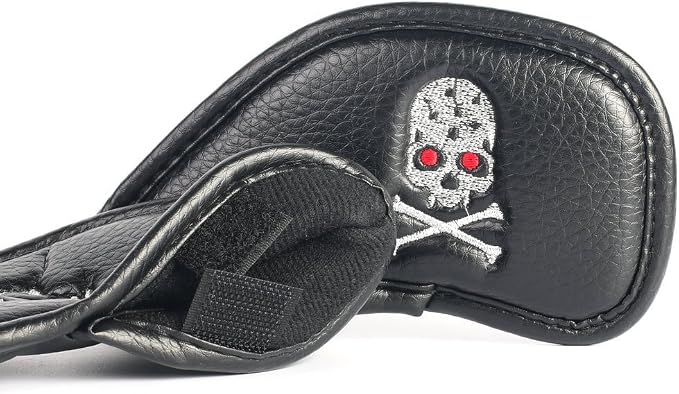 HISTAR Golf Club Head Covers Skull Design Golf Iron Head Covers Set Headcover Fit All Brands Titleist, Callaway, Ping, Taylormade, Cobra, Nike, Etc.