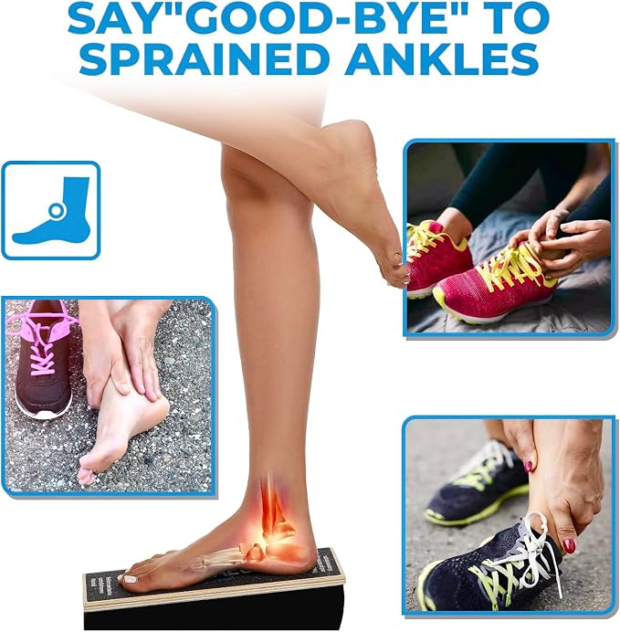 Ankle Balance Boards,Ankle Strengthener,Calf Stretcher,Achilles Stretcher,Slant Board for Calf Stretching