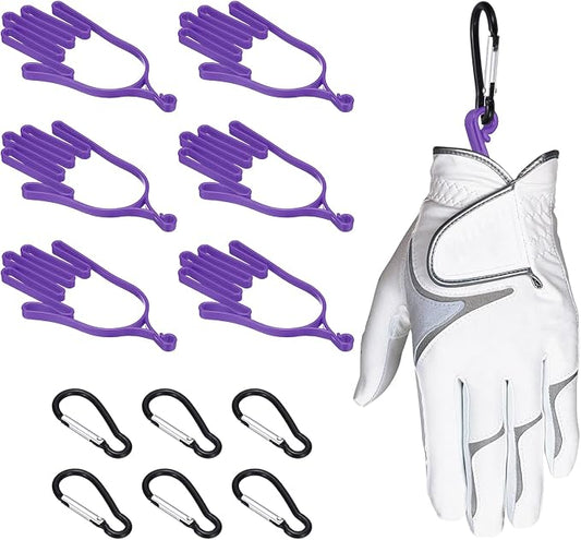 PATIKIL Golf Gloves Stretcher, Plastic Keeper Support Rack Holder Dryer Hanger Frame with Hanging Hooks for Men Women Sports Gloves Maintenance
