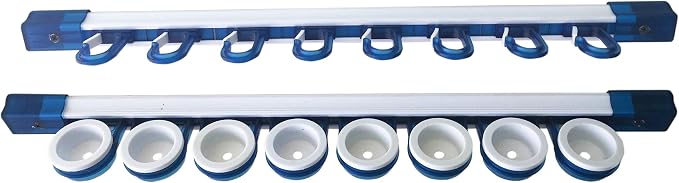 Rush Creek Creations | Fishing Rod Holder, Garage Organization and Wall Storage, for Reels, Gear and Accessories (Vertical/Horizontal Rack)
