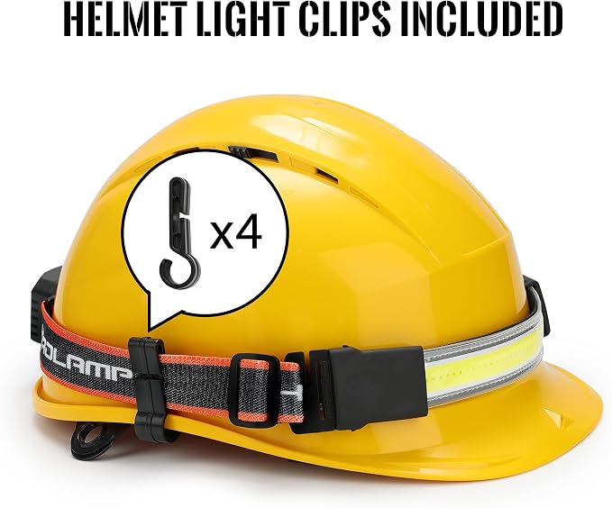 Adelante LED Headlamp Flashlight, 2500LM 6500K 12 Hours Long Lasting Rechargeable Work Light, Portable Flood Light for Mechanics, Repairing