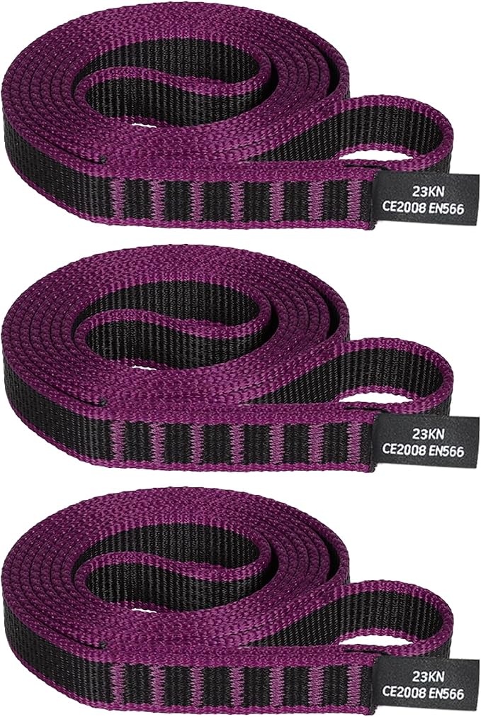 18mm Nylon Climbing Sling Runner 23KN CE2008/EN566 Certified - Webbing Straps for Outdoor Rock Climbing, Rappelling, Swing, Yoga Hammock etc