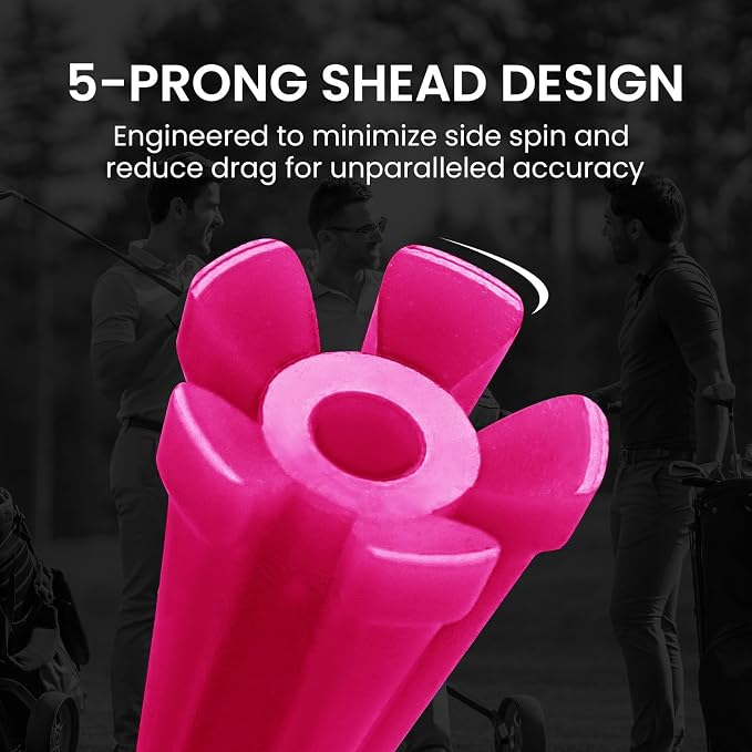 FINGER TEN Golf Tees Plastic Unbreakable Easy to Find Bulk Value 200/500/1000 Count, 2 3/4 3 1/4 Inch Tee Driving Range Reduce Friction, Green Red White USA Flag Practice