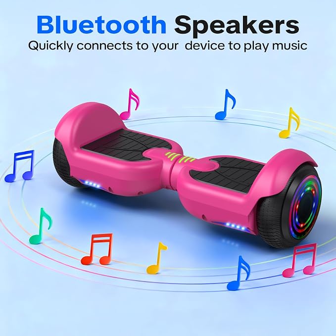 XERATH All Terrain hoverboard with Bluetooth Speaker and Led Lights,hoverboard for kids UL 2272 Standard,Self Balancing Scooters a great gift for boys and girls