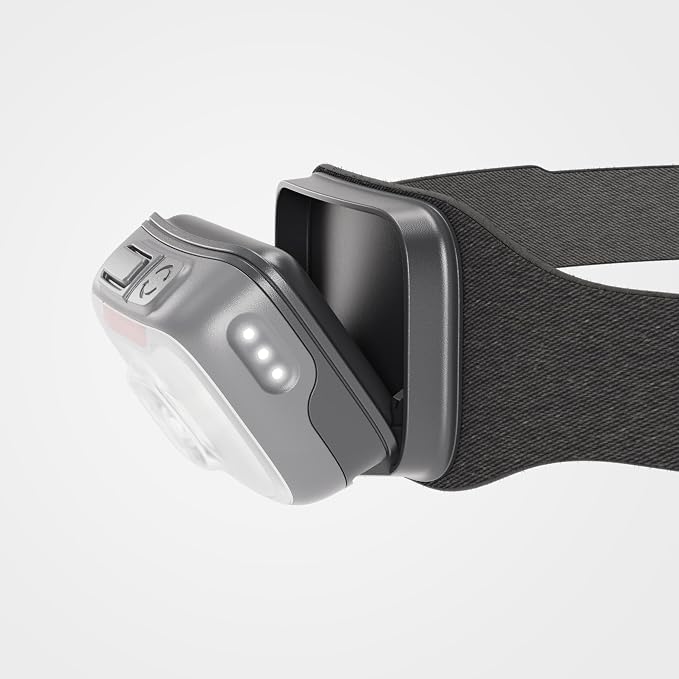BioLite Range 400 Waterproof, Fast-Charging Rechargeable Headlamp, Midnight Grey, 400 Lumens, USB-C Charging, 90m Beam, 200 Hour runtime
