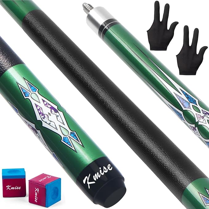 Kmise Pool Stick Set of - 58" Pool Cue Stick, Canadian Maple Professional Billiards Pool Cue, Pool Sticks for Adults, 18~21oz Multiple Colors