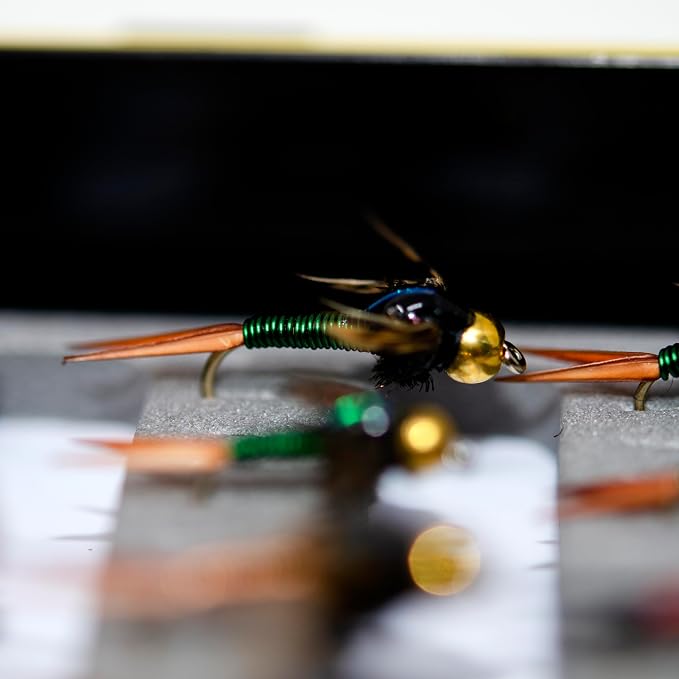 Outdoor Planet 24/48/66/72 Premium Hand Tied Fly Fishing Flies Assortment | Fly Boxes Included | Dry, Wet, Nymphs, Streamers, Wooly Buggers, Terrestrials | Trout, Bass Lure Set, Kit, Gift