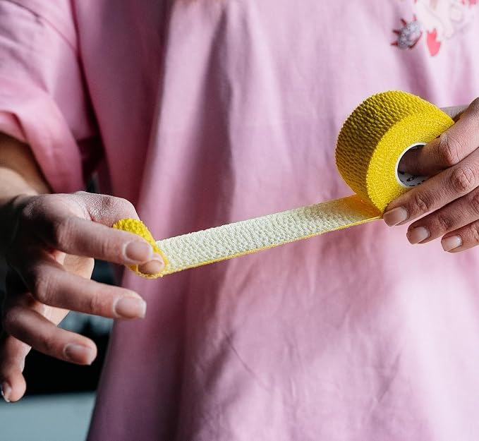 WARM BODY COLD MIND Lifting Thumb Tape for Weightlifting |1.5" x 20.6ft| - Hook Grip Tape for Gym, Powerlifting, Deadlift, Weight Lifting, Athletic Finger Wrap