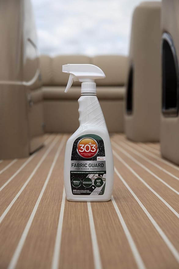 Restores water and stain resistance on boat covers, canvas, and marine fabrics. | boating-cleaners