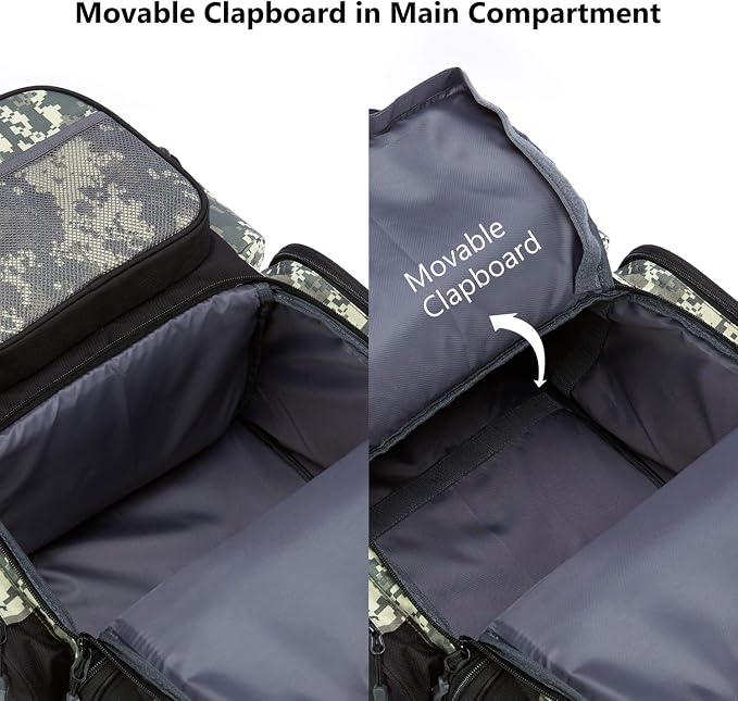 BASSDASH Fishing Tackle Backpack Water Resistant Tactical Bag Soft Tackle Box with Rod Holder and Protective Rain Cover