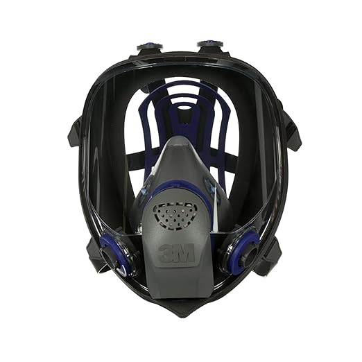 3M Ultimate FX Full Facepiece Reusable Respirator, FF-401, NIOSH, ANSI, Six-Strap Harness for a Secure Comfortable Fit, Cool Flow Valve, Passive Speaking Diaphragm, Small