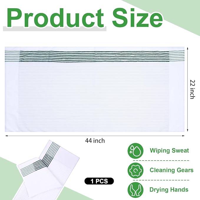 Mixweer Caddy Golf Towel 22" x 42" Large Caddy Towel Camping Sport Towels Cotton Soft Towels for Man Golf Lovers