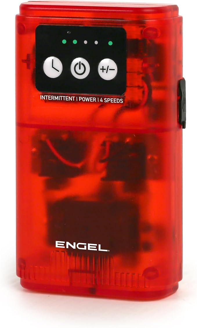 ENGEL Ultra Quiet Lithium-Ion USB Rechargeable Live Bait Aerator Pump & Bubbler with Universal Clip fits Most Bait Buckets