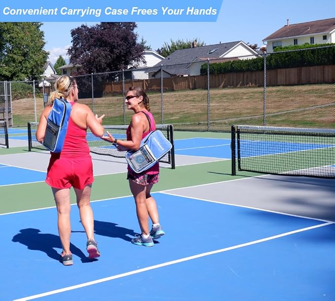 Pickleball Paddles Set of 2 or 4, USAPA Approved Fiberglass Pickleball Racket Set with 4 Outdoor Pickleballs and 1 Carrying Case