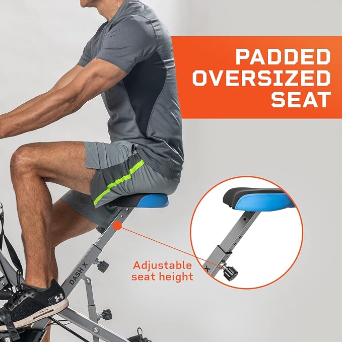 Lifepro Folding Exercise Bike - Top Foldable Indoor Stationary Bike - Fitness and Excersize Equipment - Perfect Home Gym Bike