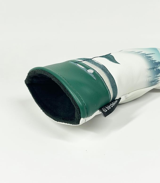Golf Headcover for Hybrids and Fairway Woods Premium Leather Head Cover. Digitally Printed and Embroidered Design.