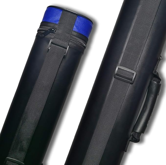 2x2 Hard cue case Oval Pool Cue Billiard Stick Carrying Case
