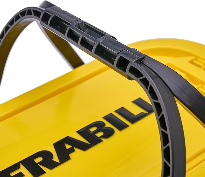 Frabill Collapsible Live Bait Bucket, 6 qt Capacity, Collapses to Same Size as Plano 3700 Stowaway, Comfortable Handles