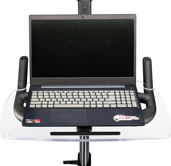 The Tray-E & Pivot-E, Compatible with Echelon Bikes | Made in The USA - 360 Movement Adjuster for Bikes at Home, Echelon Exercise Bike Screen