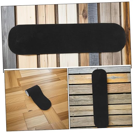 3pcs Skateboard Grip Tape Sheet, Self-Adhesive Anti-Skid Sandpaper Sticker 81x21cm, Sturdy Replaceable Grip Tape for Street and Park Skateboards