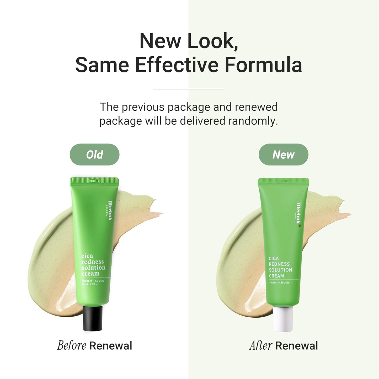 Meebak Cica Redness Solution Cream | Redness Relief for Face | Green Color-Corrector | BB Cream for Sensitive Skin | Green Color Corrector - Fair to Medium Skin