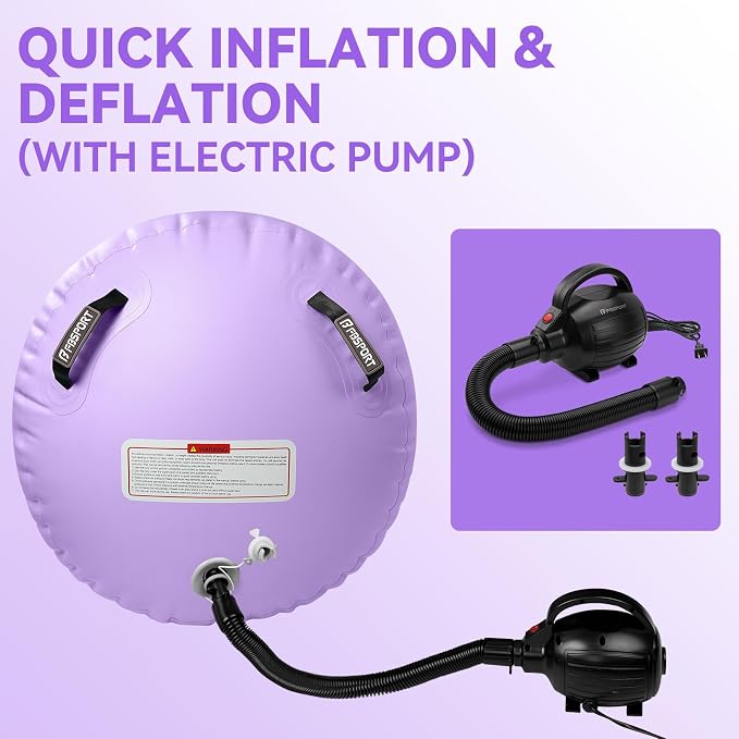 FBSPORT Air Roller Gymnastics Barrel, Inflatable Gymnastics Air Roller Inflatable Air Gymnastics Mat for Yoga Cheerleading Training Home Outdoor Indoor Use