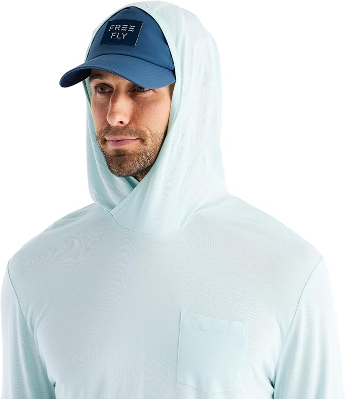 Free Fly Men's Lightweight Hoodie - UPF 20+ Sun Protection Hoodie for Men - Breathable Long Sleeve Sun Shirt for Fishing