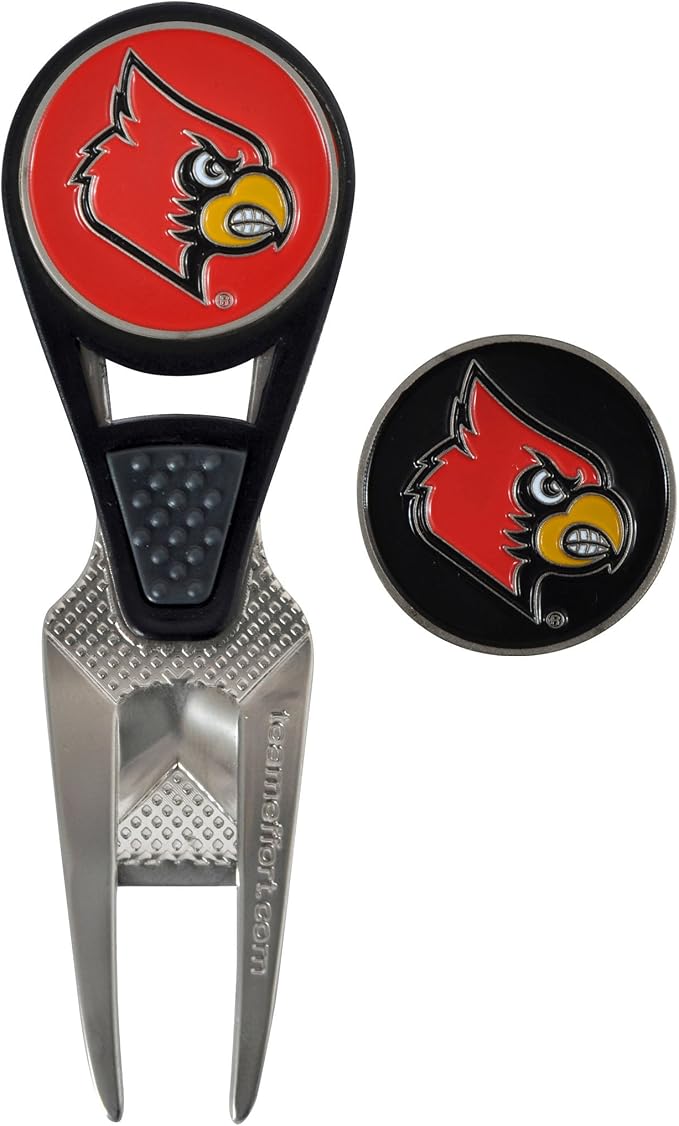 Team Effort Collegiate CVX Ball Mark Repair Tool & 2 Ball Markers